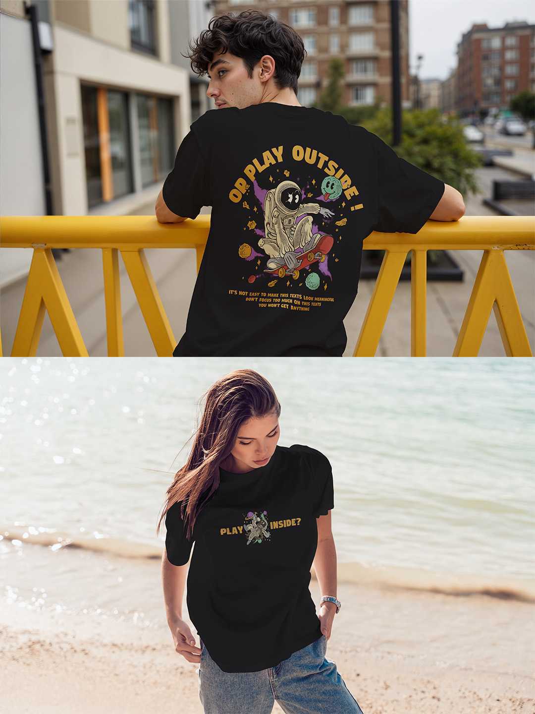 Play Inside Oversized Tee