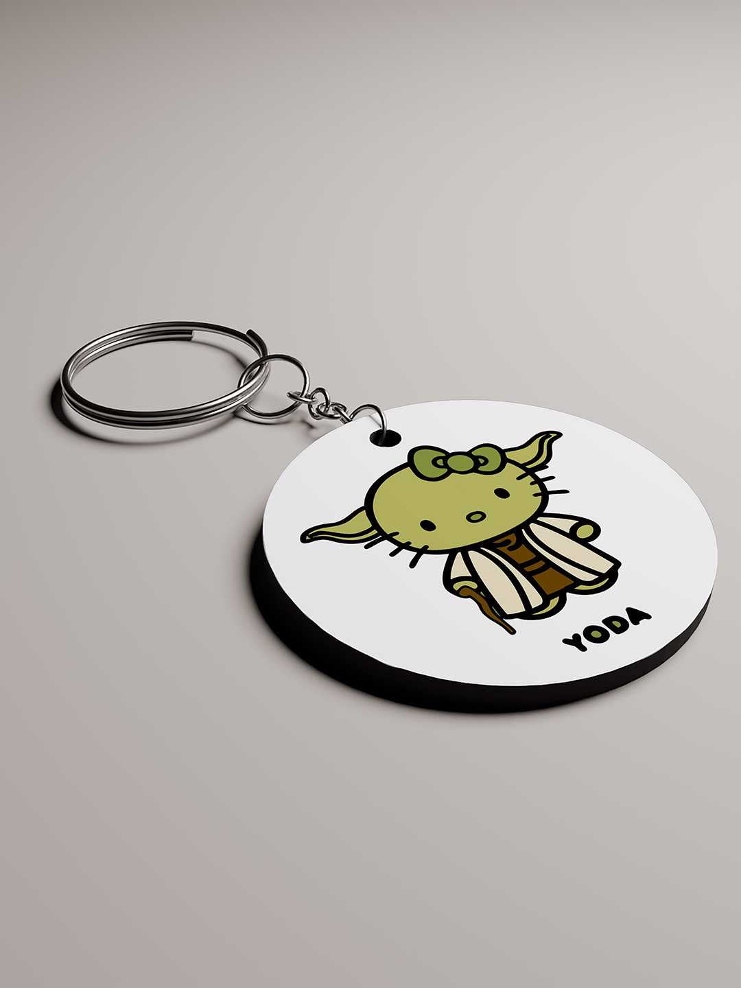 Cute Yoda Graphic Keychain
