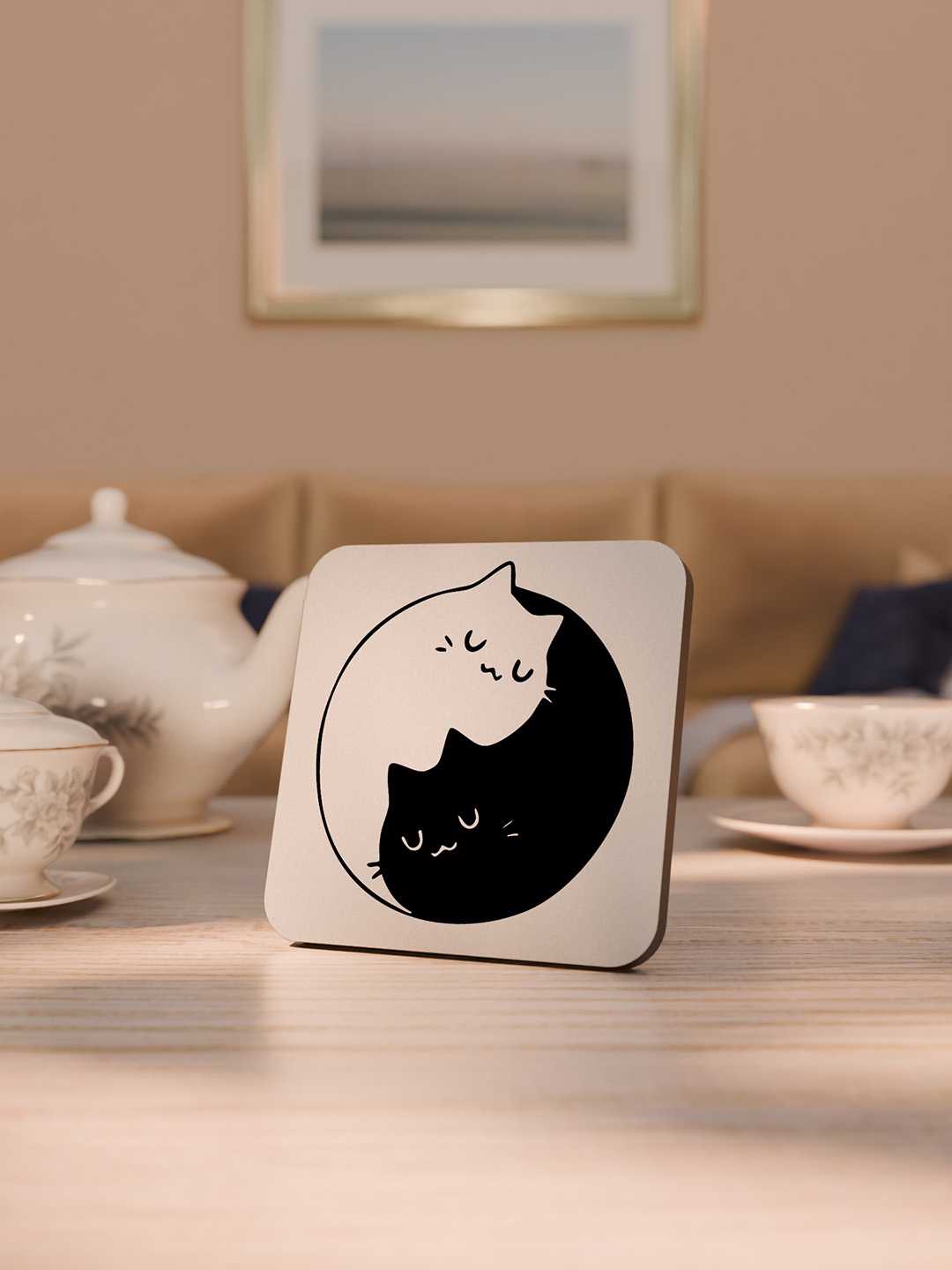 Cats Graphic Coasters - Pack of 6