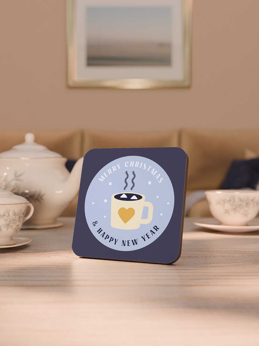 Christmas Graphic Coasters - Pack of 6