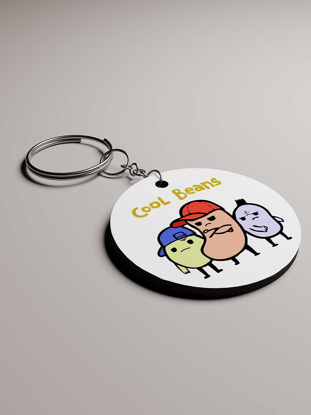 Cool Beans Graphic Keychain