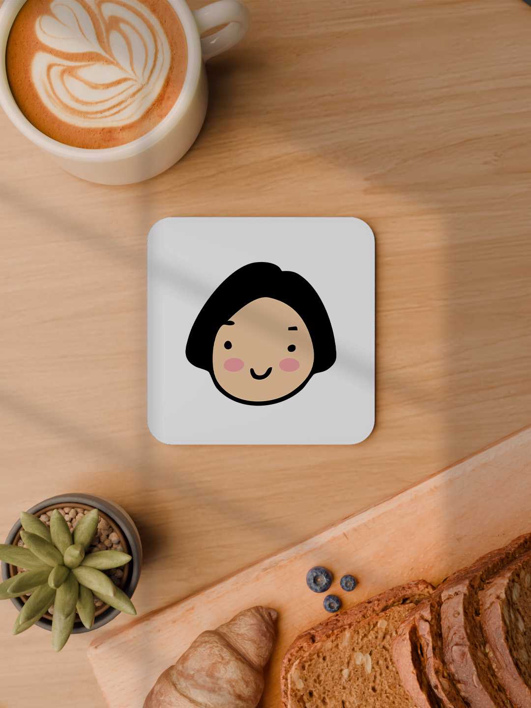 Face Expression Graphic Coasters - Pack of 6