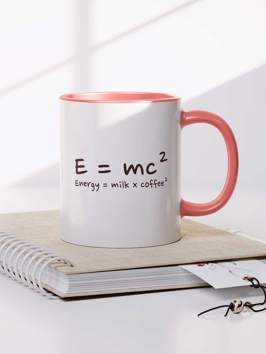 E=MC2 Graphic Printed Ceramic Mug