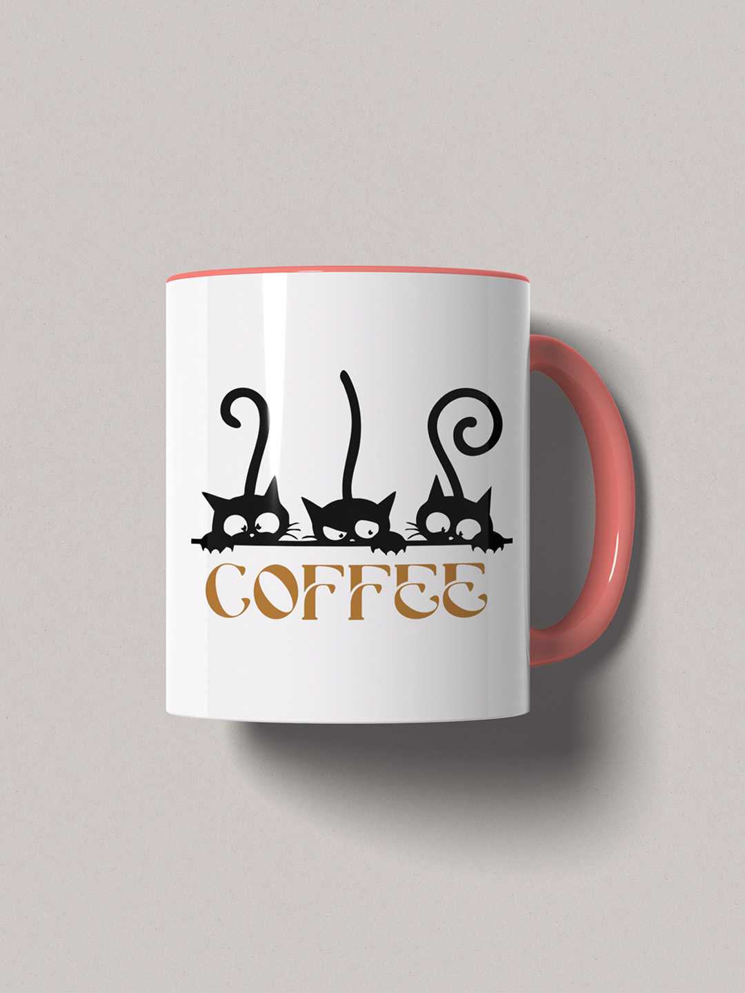COFFEE CATS Graphic Printed Ceramic Mug