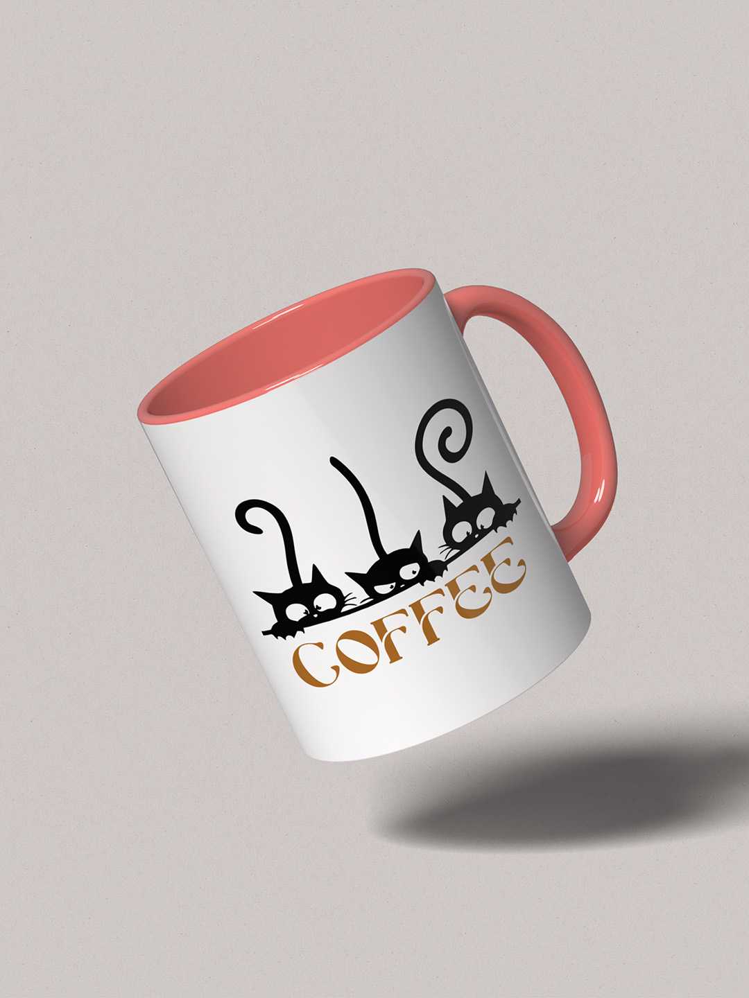 COFFEE CATS Graphic Printed Ceramic Mug