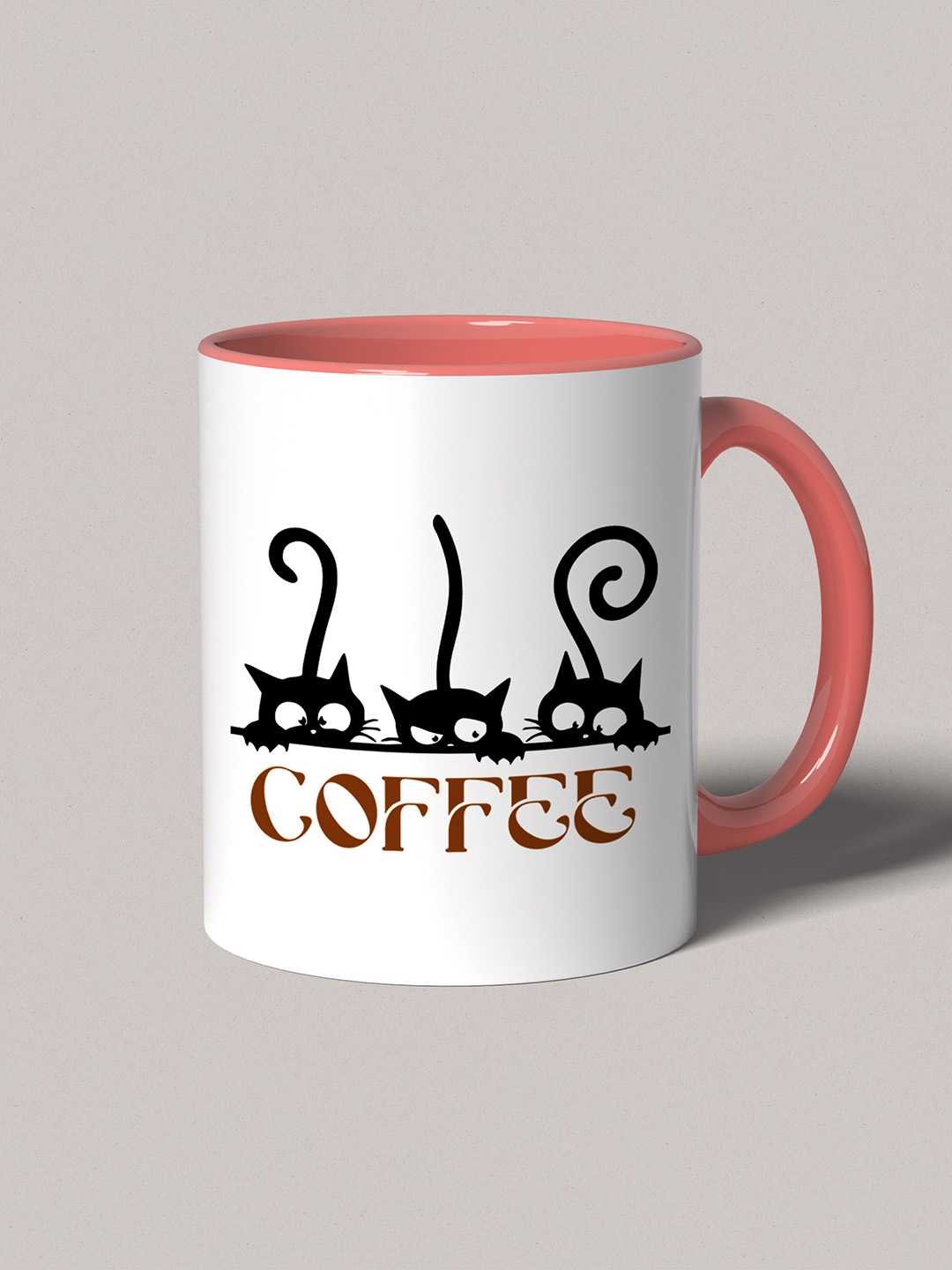 COFFEE CATS Graphic Printed Ceramic Mug