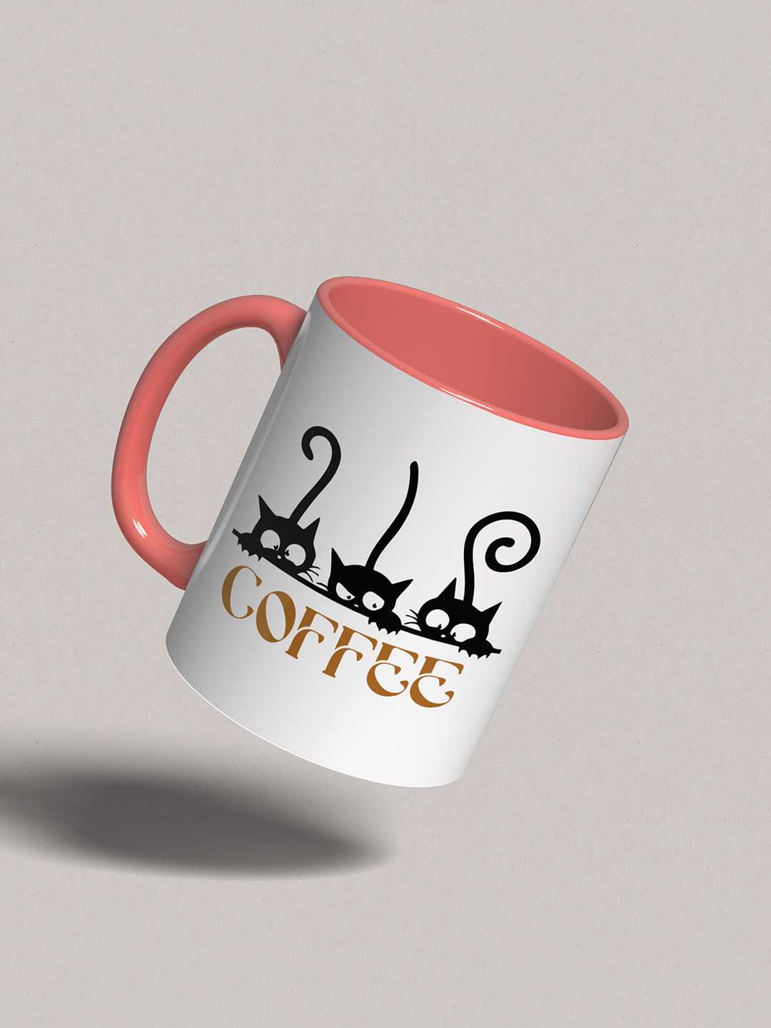 COFFEE CATS Graphic Printed Ceramic Mug