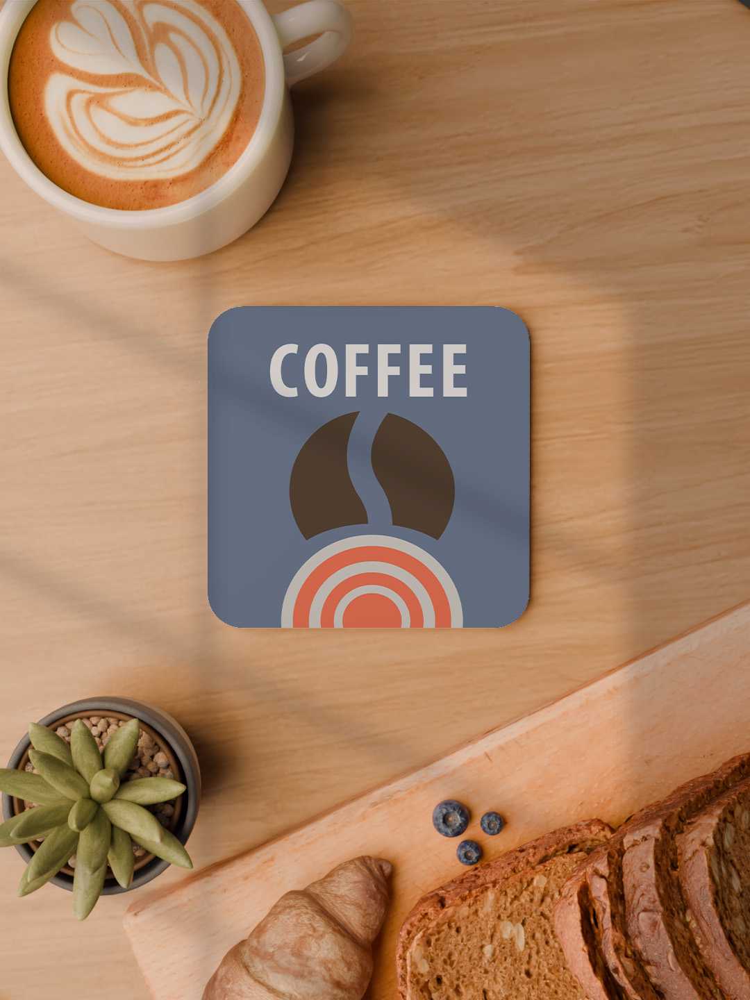 Tea & Coffee Graphic Coasters - Pack of 6