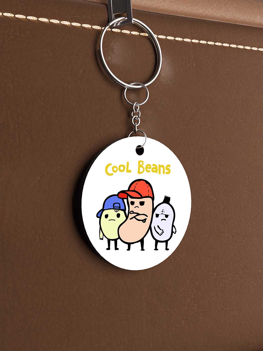 Cool Beans Graphic Keychain
