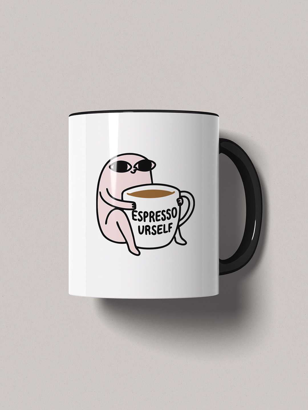 Espresso Urself Graphic Printed Ceramic Mug