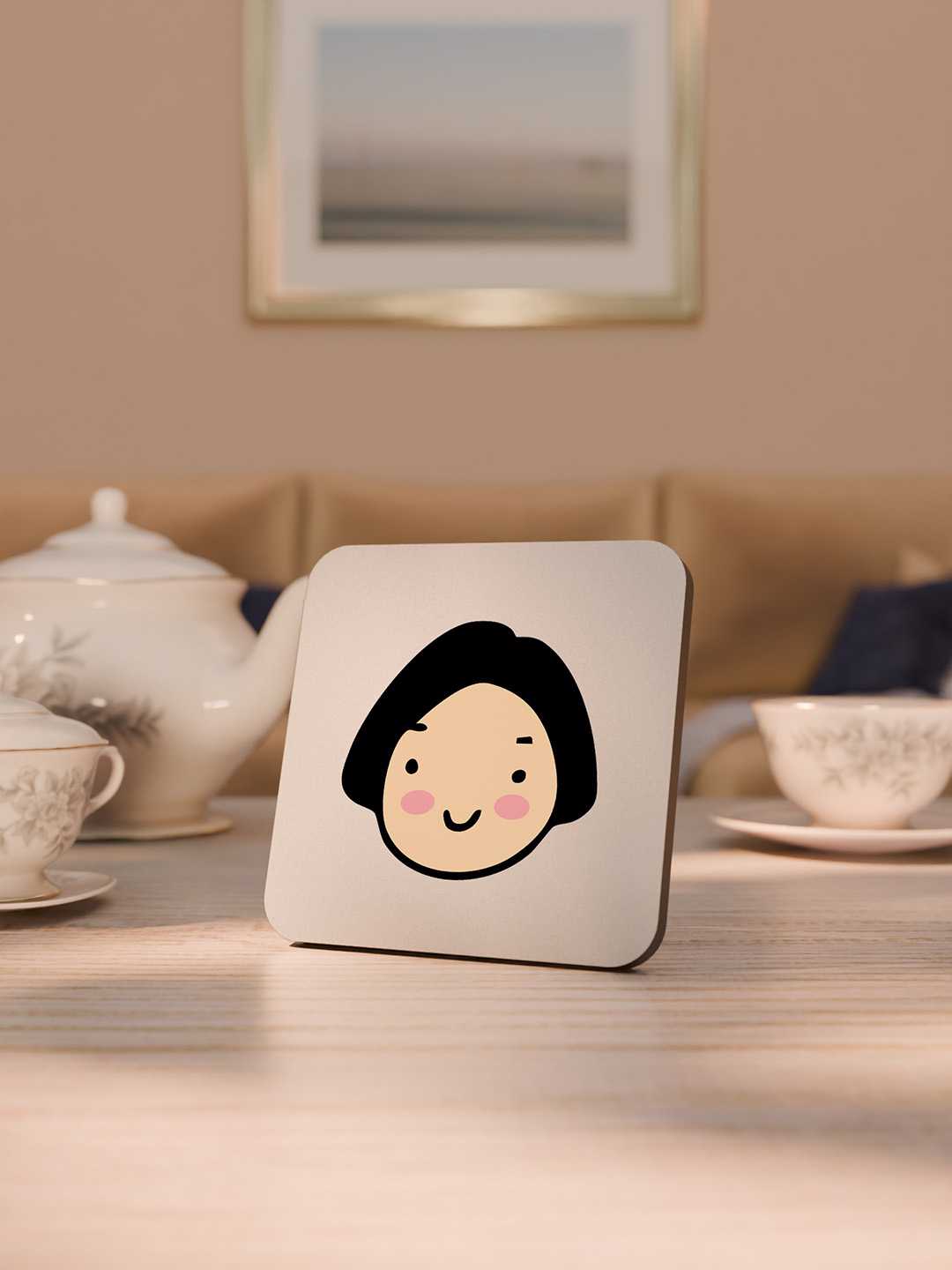 Face Expression Graphic Coasters - Pack of 6