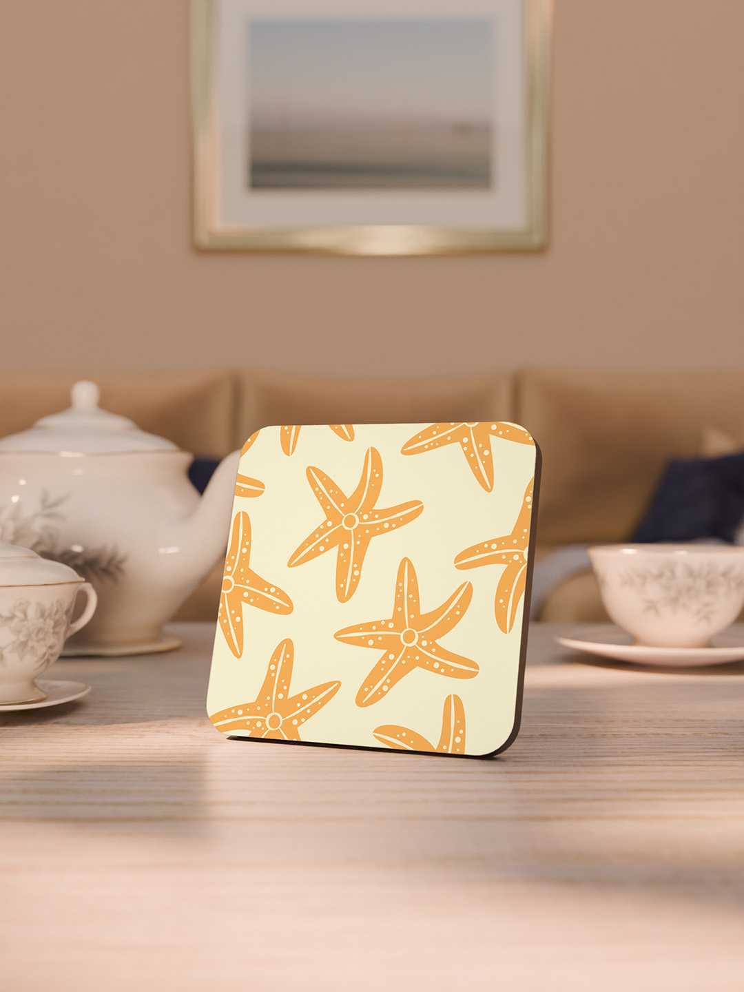 Beach Vibe Graphic Coasters - Pack of 6