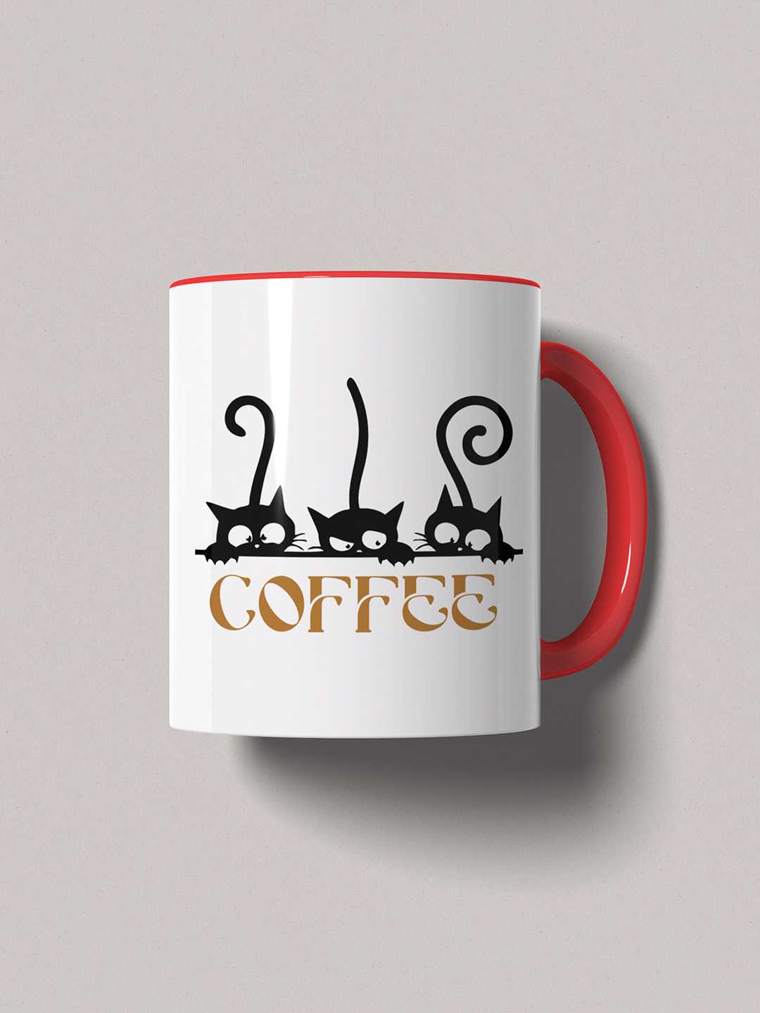 COFFEE CATS Graphic Printed Ceramic Mug