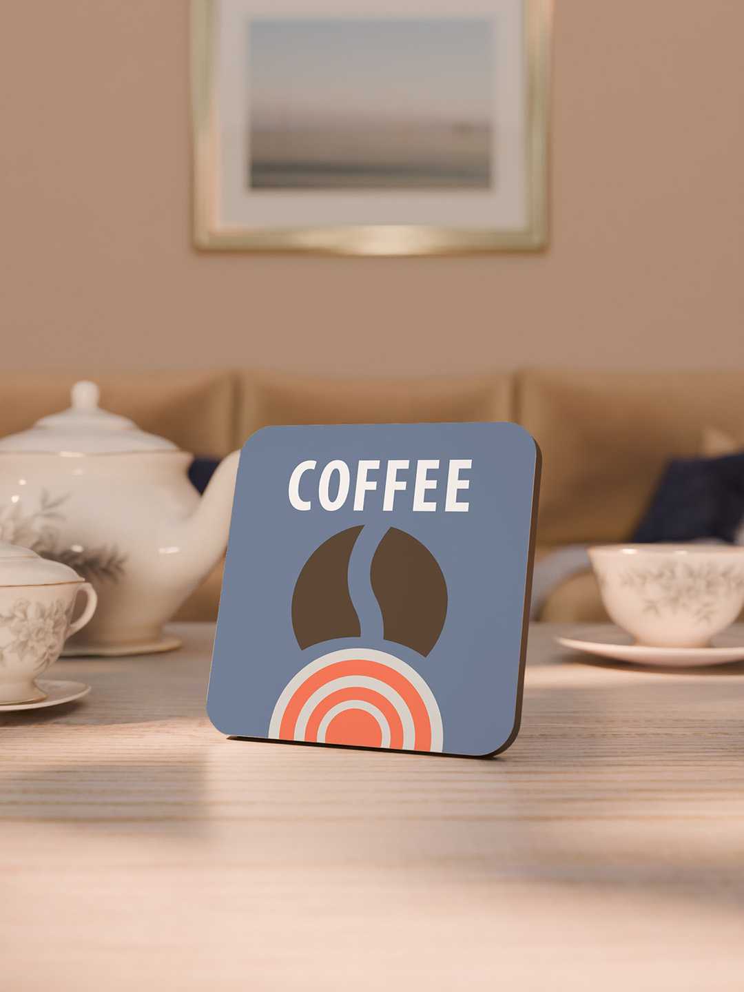 Tea & Coffee Graphic Coasters - Pack of 6
