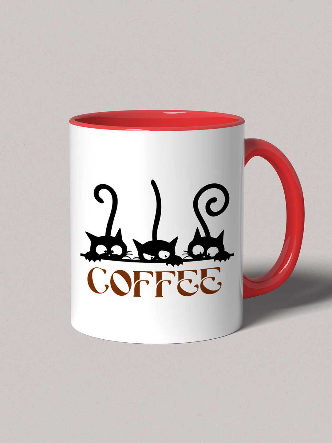 COFFEE CATS Graphic Printed Ceramic Mug