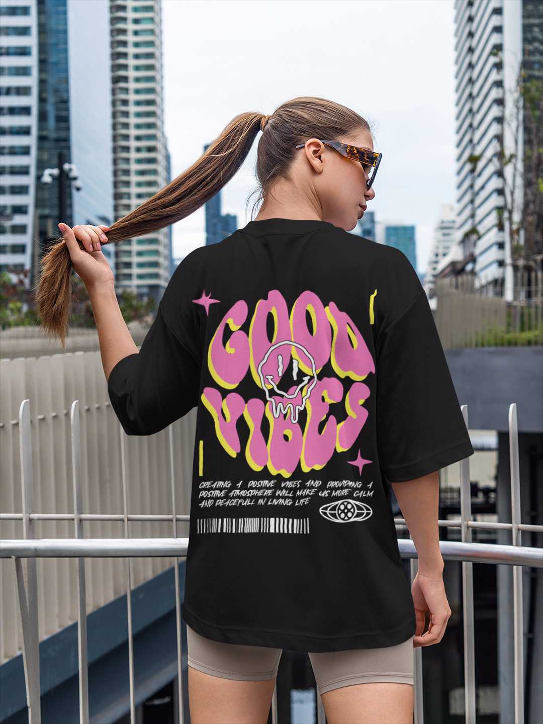 Good Vibes Oversized Tee