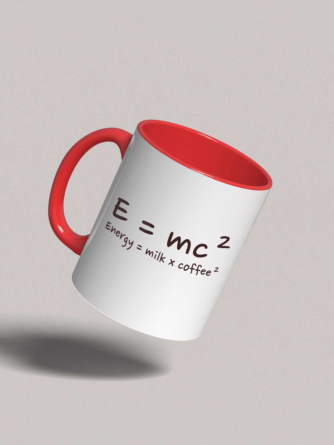 E=MC2 Graphic Printed Ceramic Mug