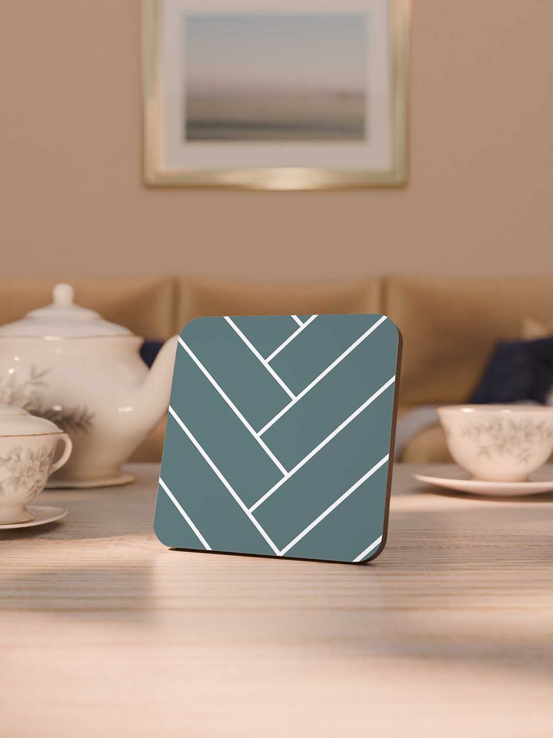 Pastel Geometry Art Graphic Coasters - Pack of 6