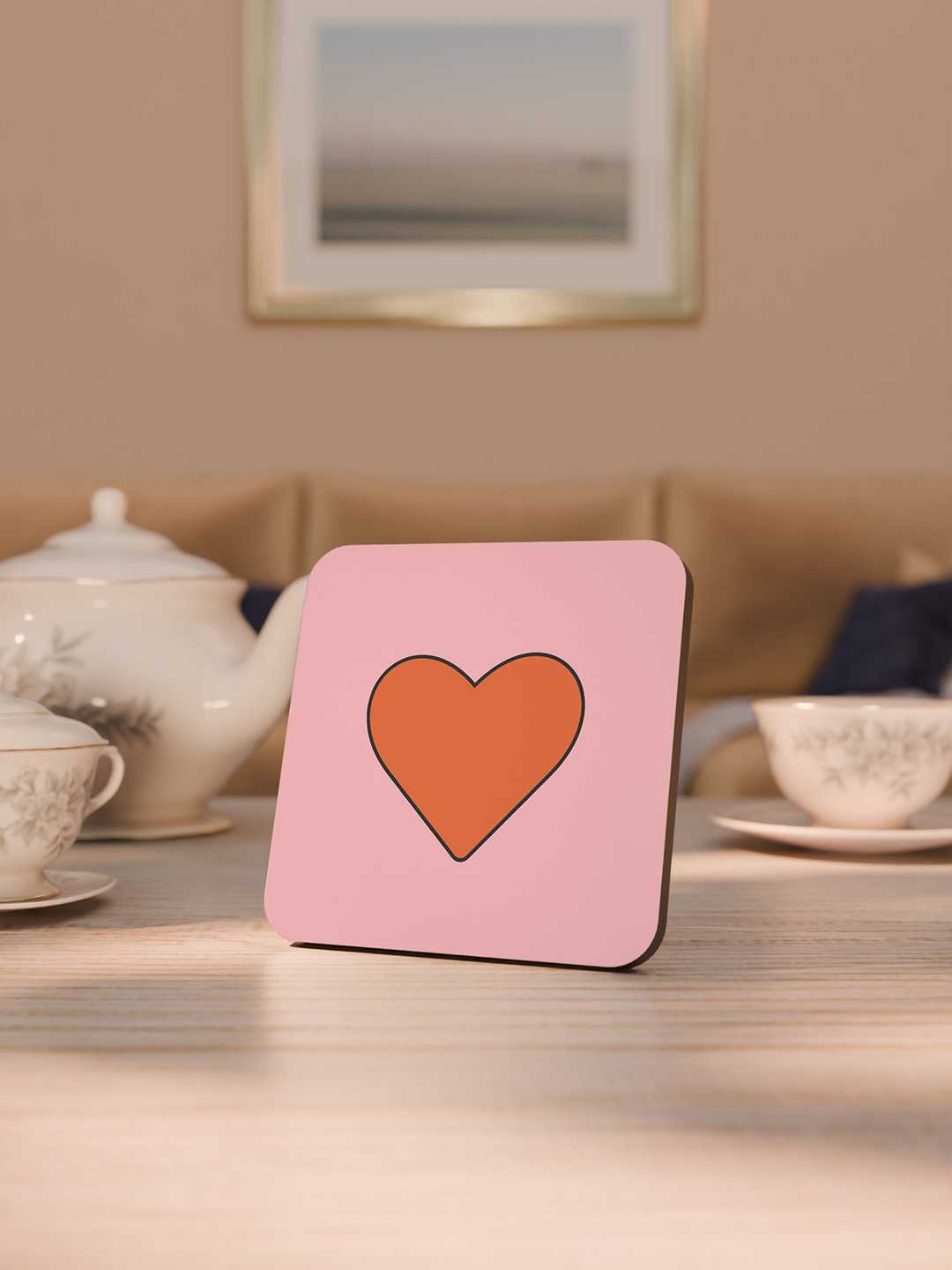 Love and Latte Graphic Coasters - Pack of 6