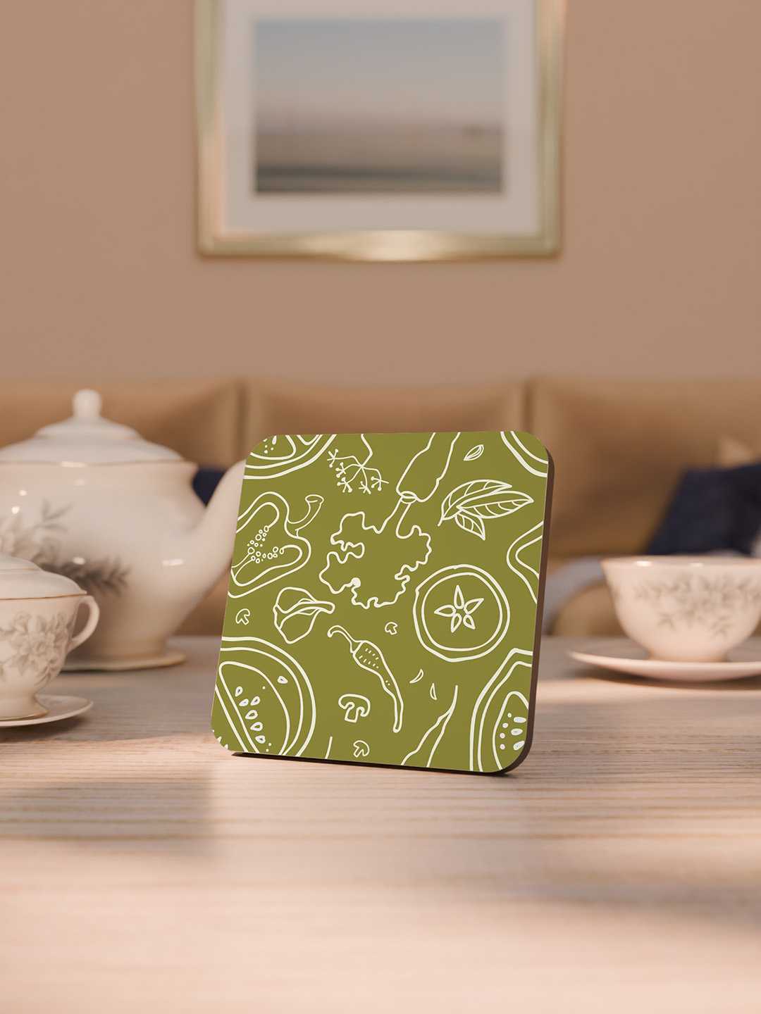 Whimsy Kitchen Graphic Coasters - Pack of 6
