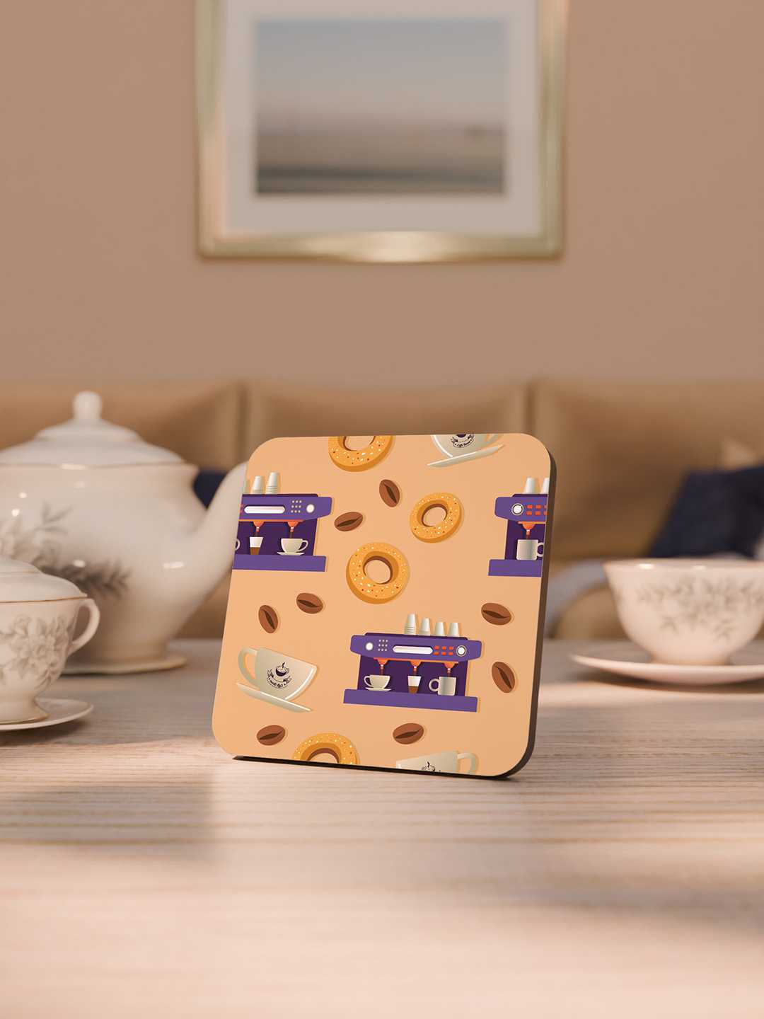 Brew & Bakery Graphic Coasters - Pack of 6