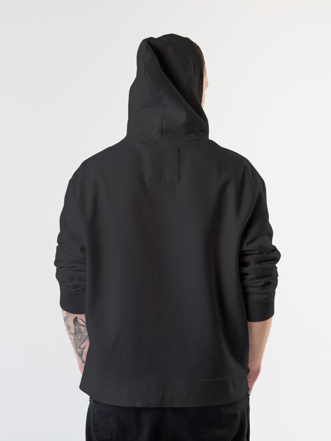 Black Solid Unisex Hoodie