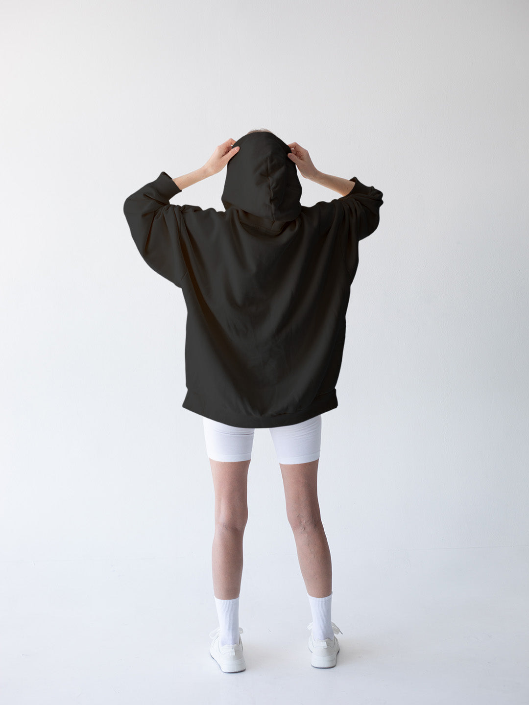 Black Solid Unisex Hoodie