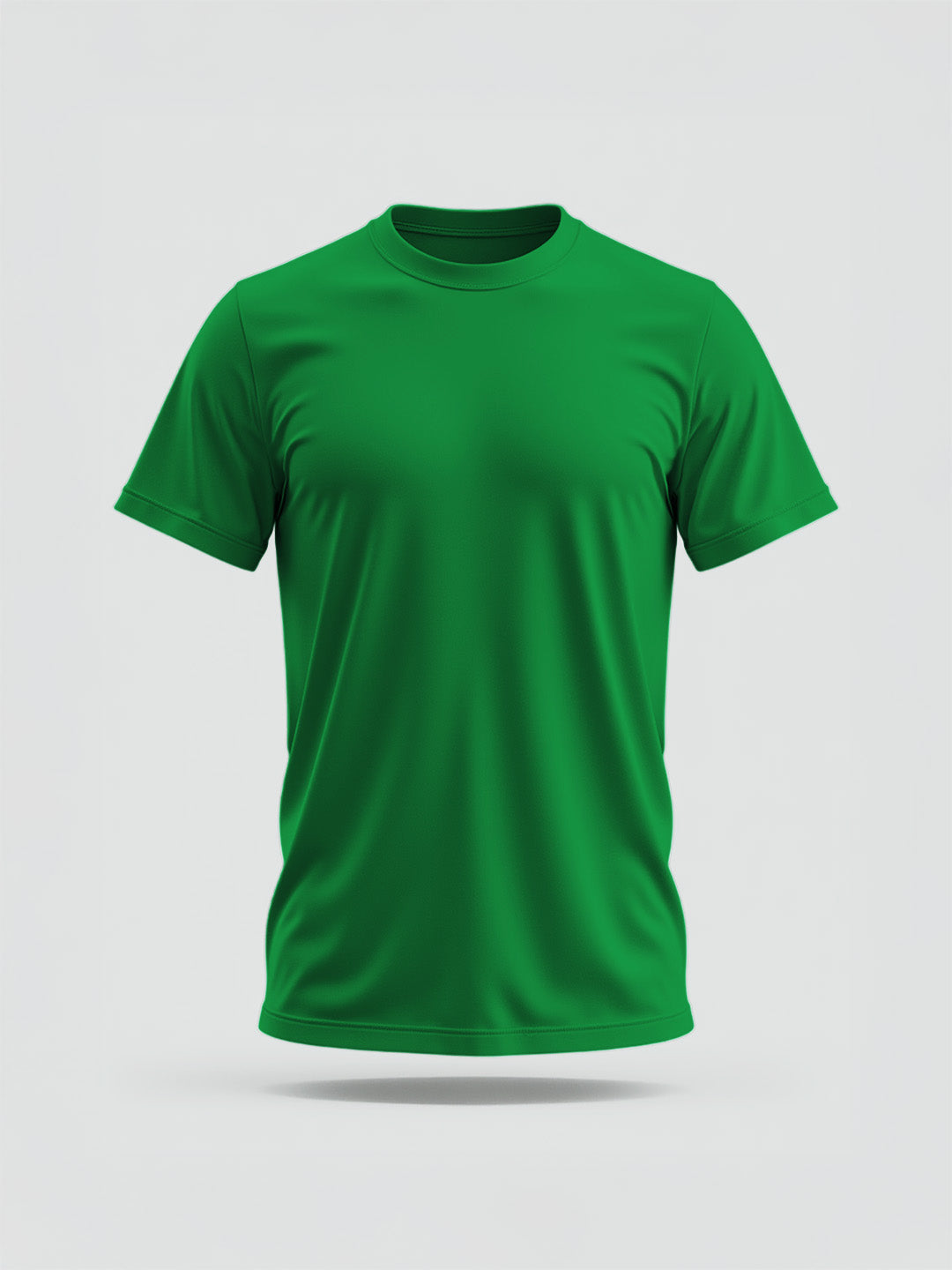 Green Solid Unisex Regular Tee