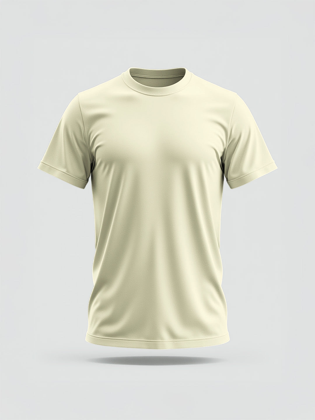 Vanilla Solid Unisex Regular Tee