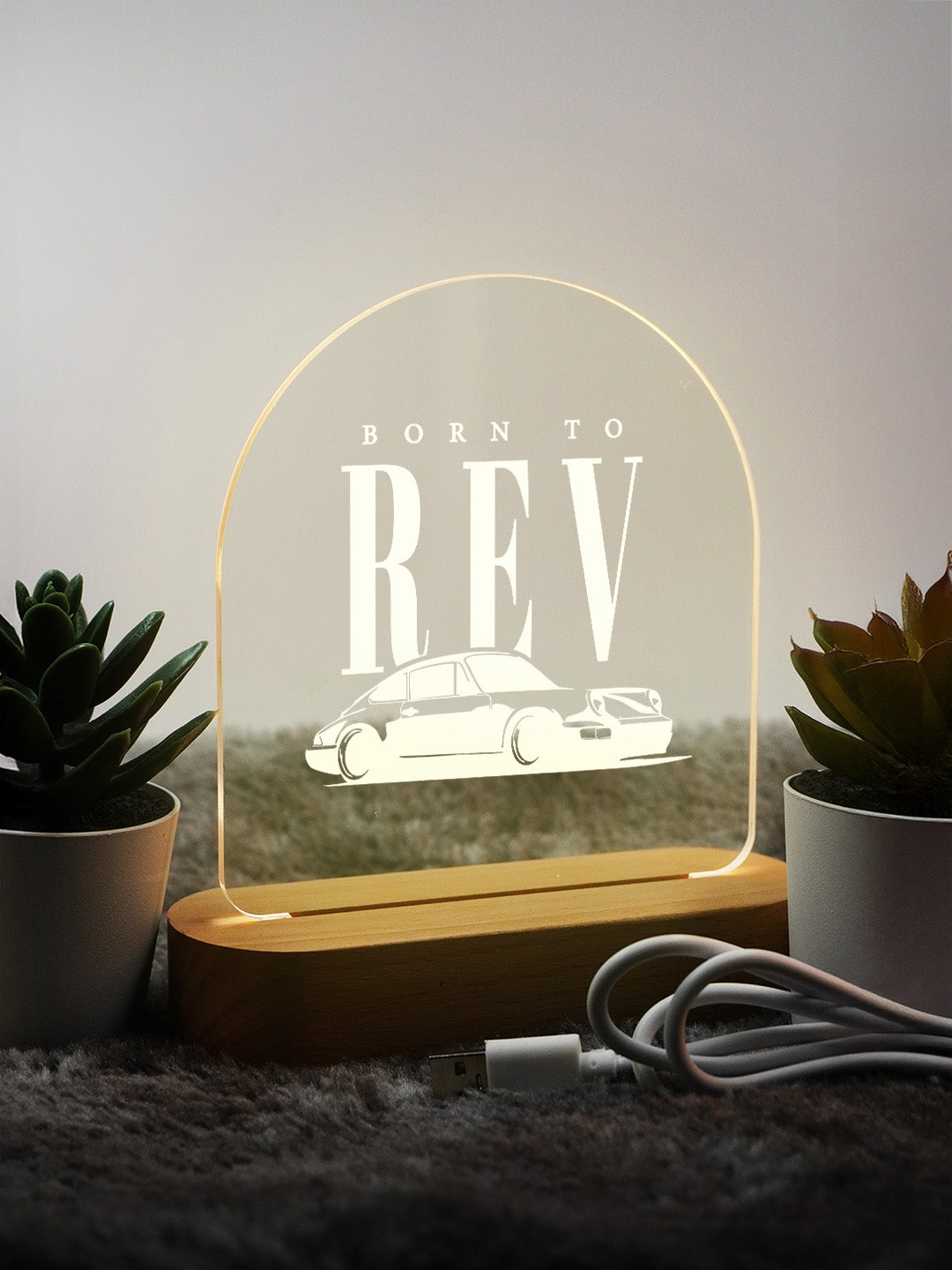 Born To Rev LED Acrylic frame
