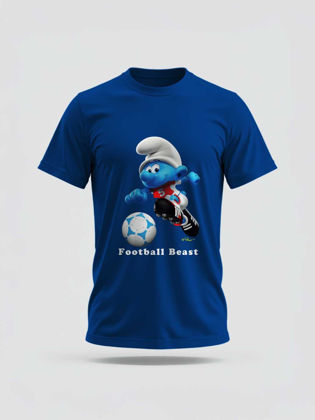 Football Beast Smurf Regular Graphic Tee
