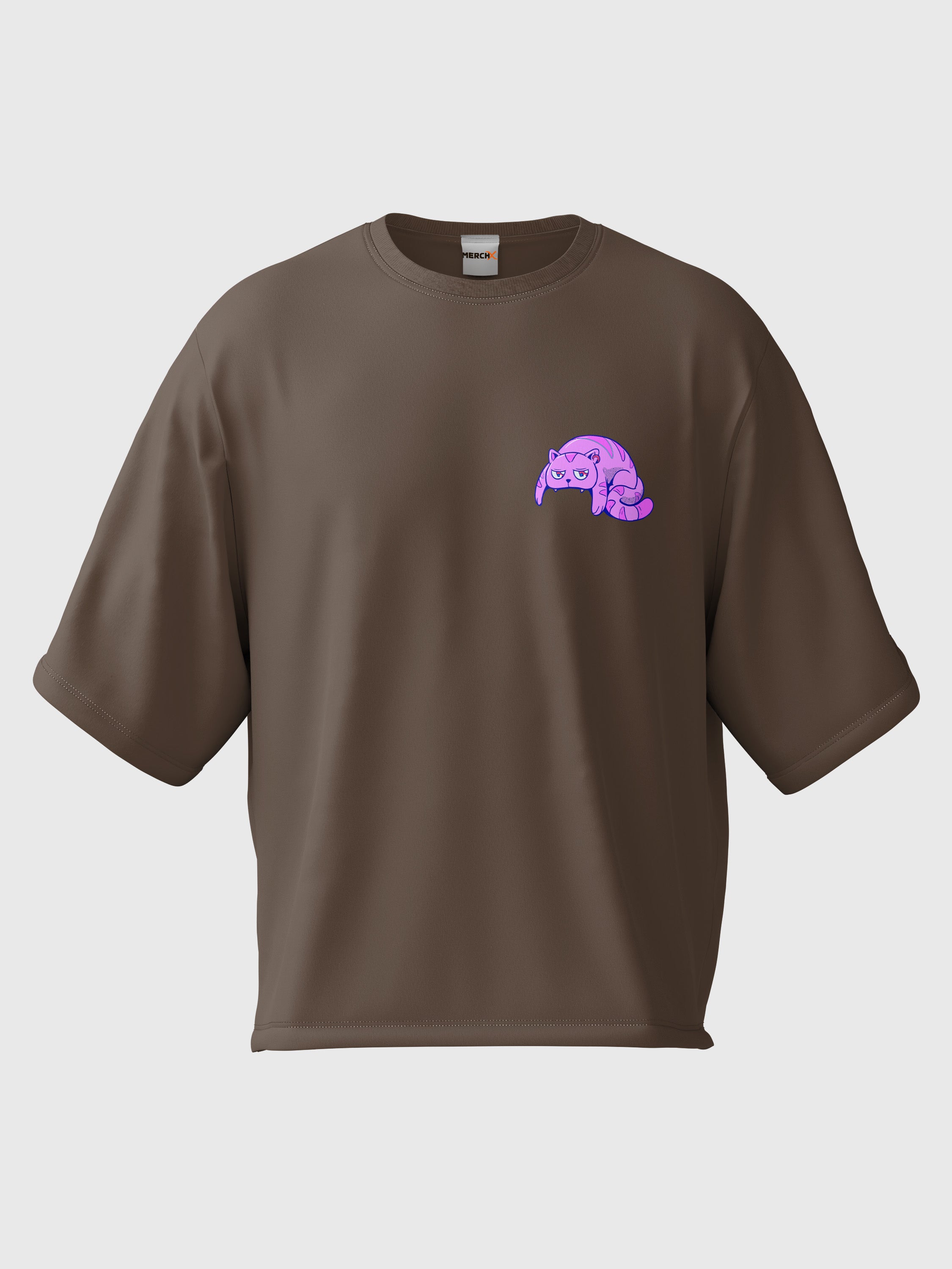 Cat Skull Oversized Tee