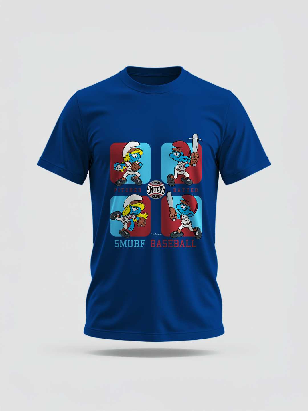 Smurfs Baseball Regular Graphic Tee