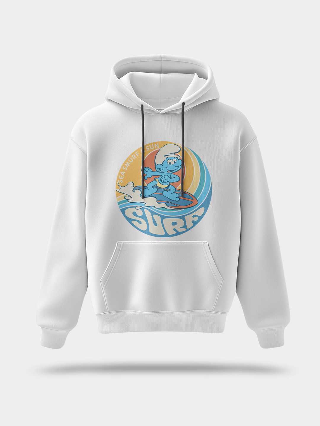 Sea Surf Smurfs Pullover Hoodie