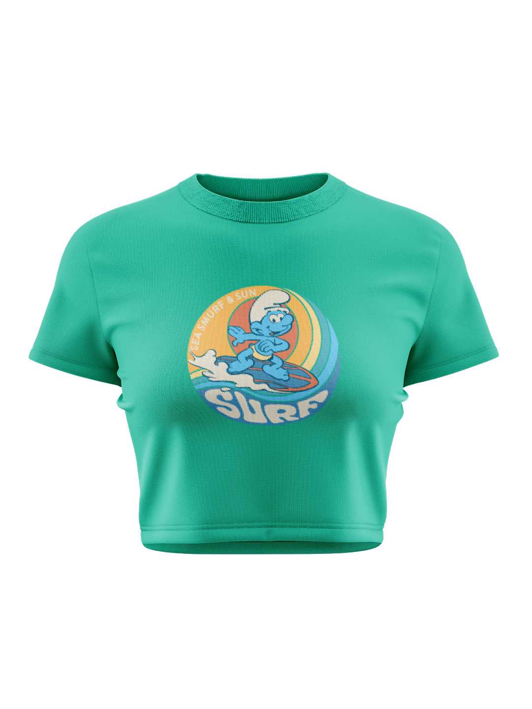 Sea Smurf Graphic Baby Tee
