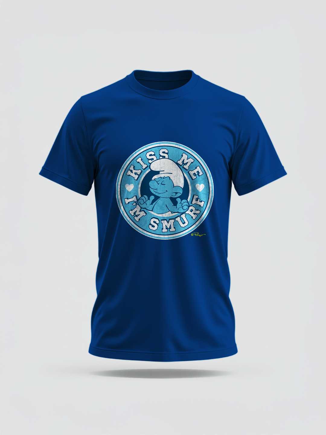 Kiss Me I Am A Smurf Regular Graphic Tee