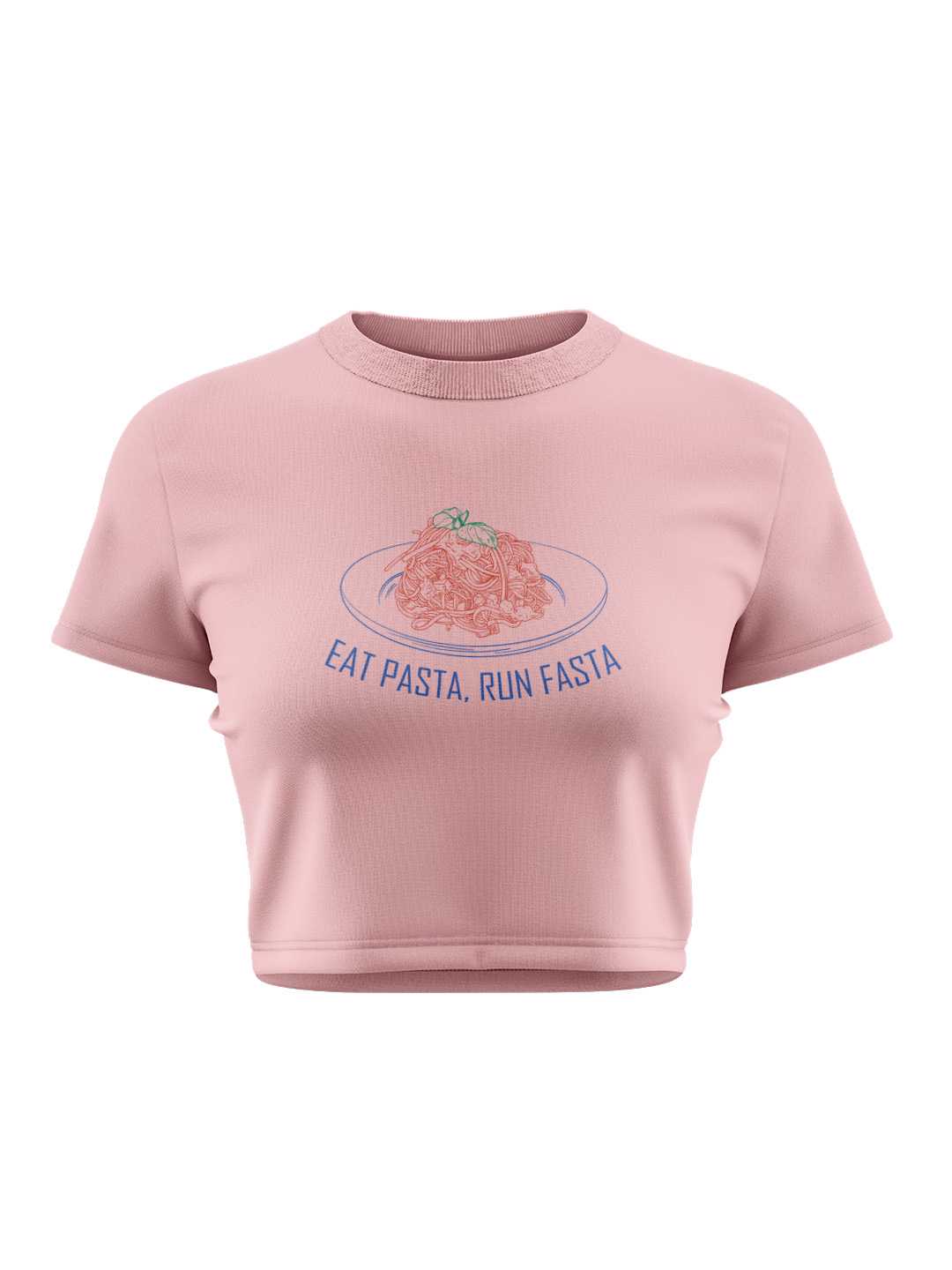 Eat Pasta. Run Fasta Graphic Baby Tee