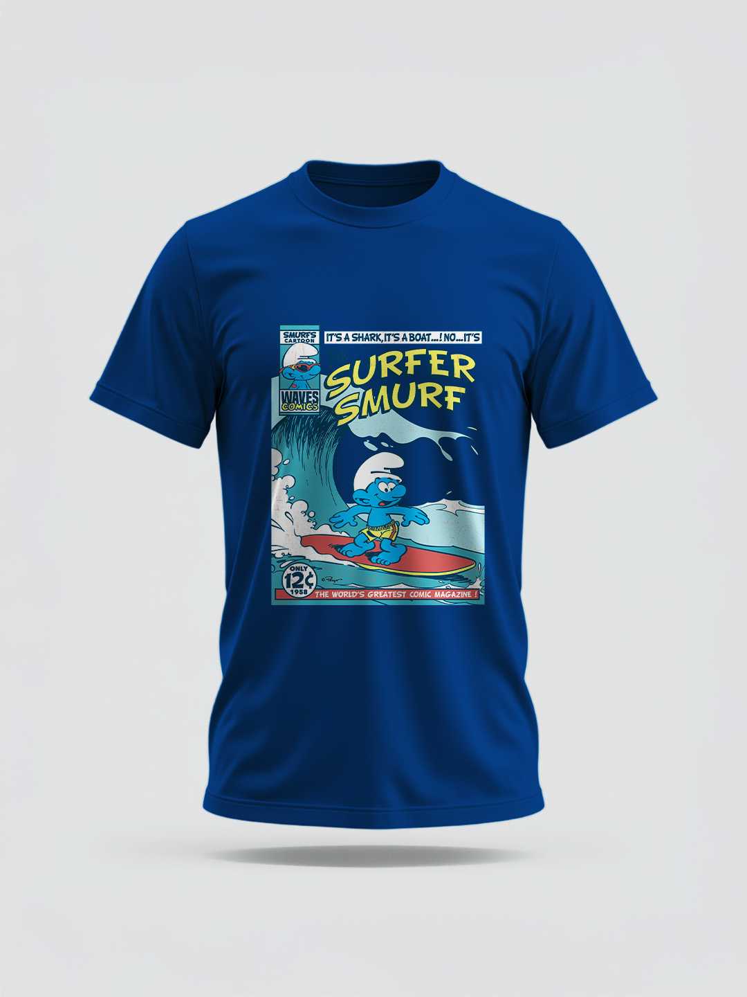 Surfer Smurf Regular Graphic Tee