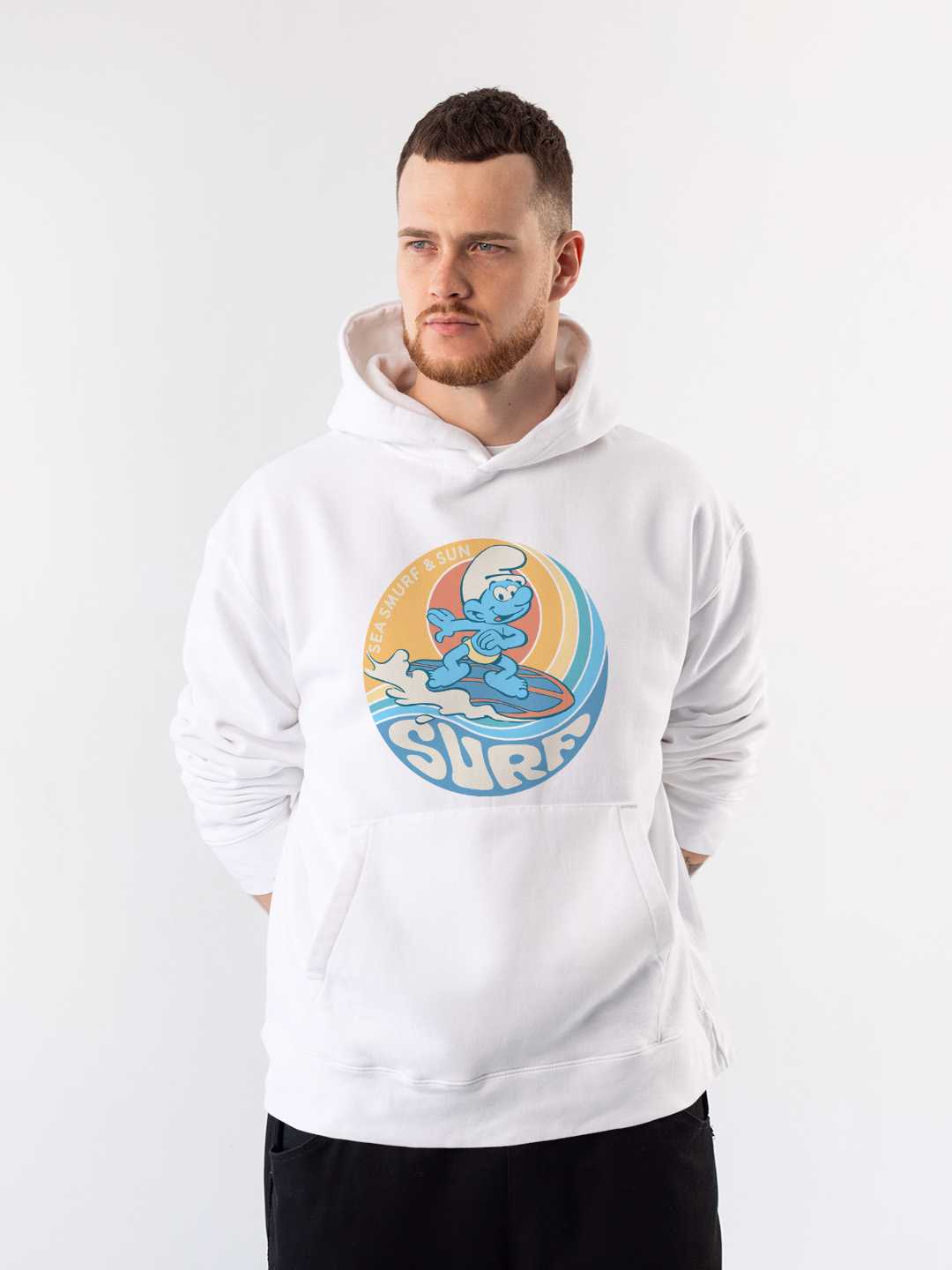 Sea Surf Smurfs Pullover Hoodie