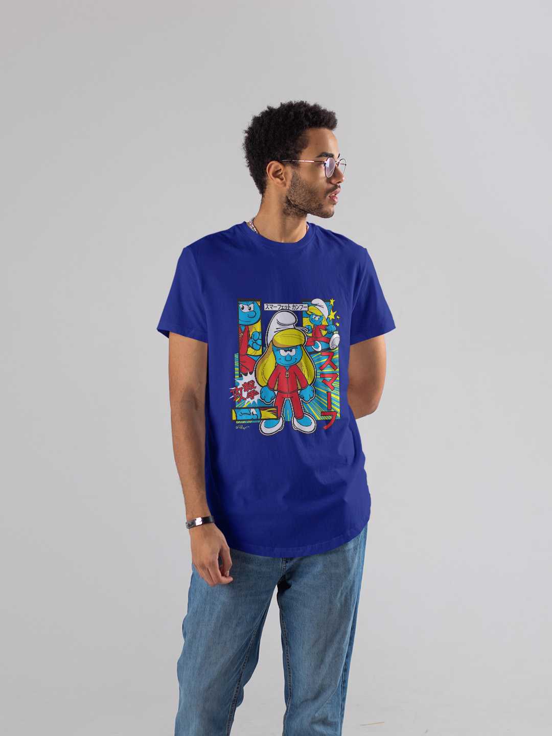 Smurfette Cute Kung Fu - Smurfs Regular Graphic Tee