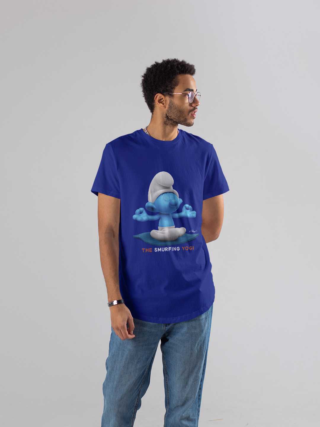 The Smurfing Yogi Regular Graphic Tee