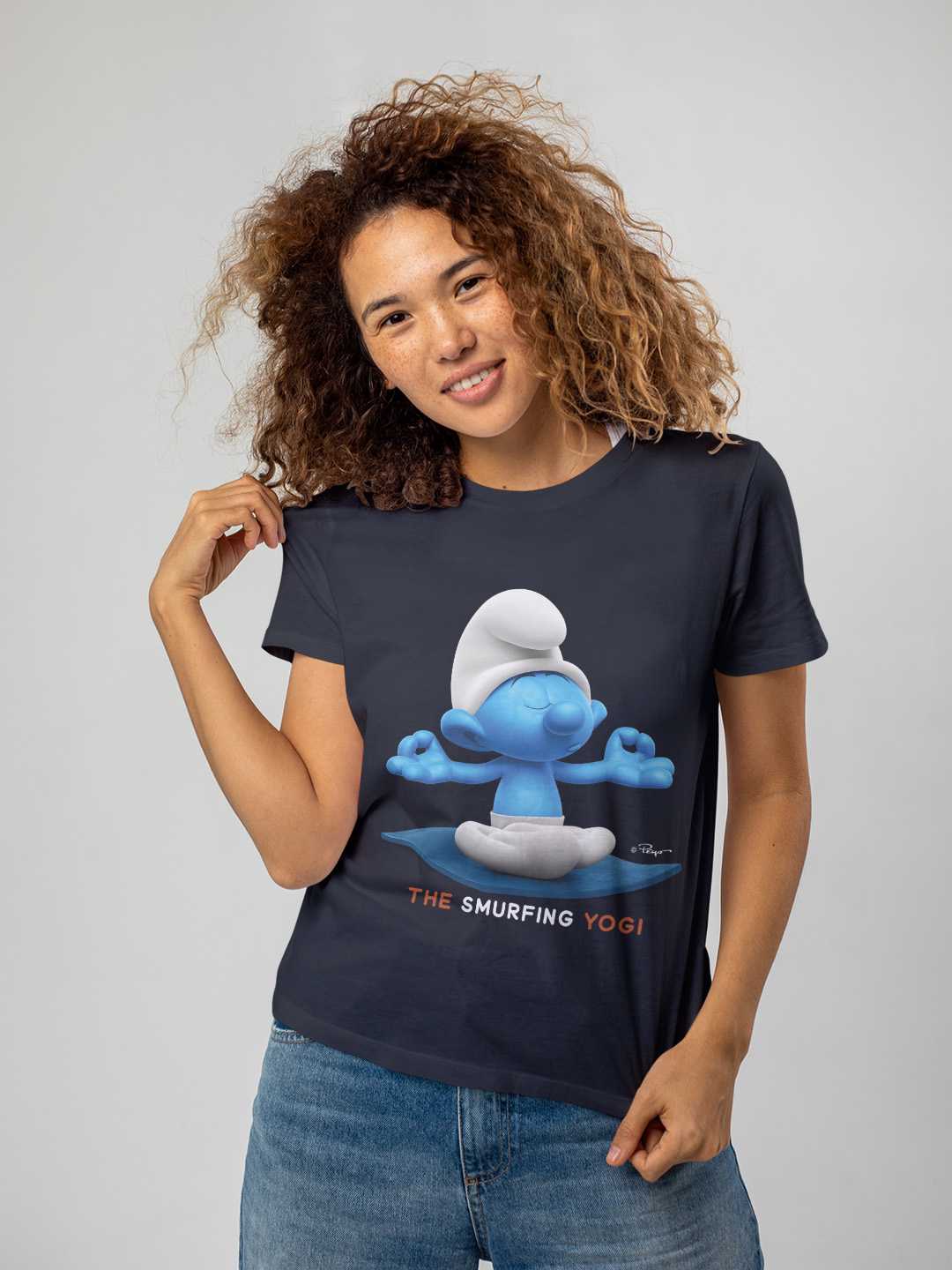 The Yogi Smurf Unisex Regular Tee