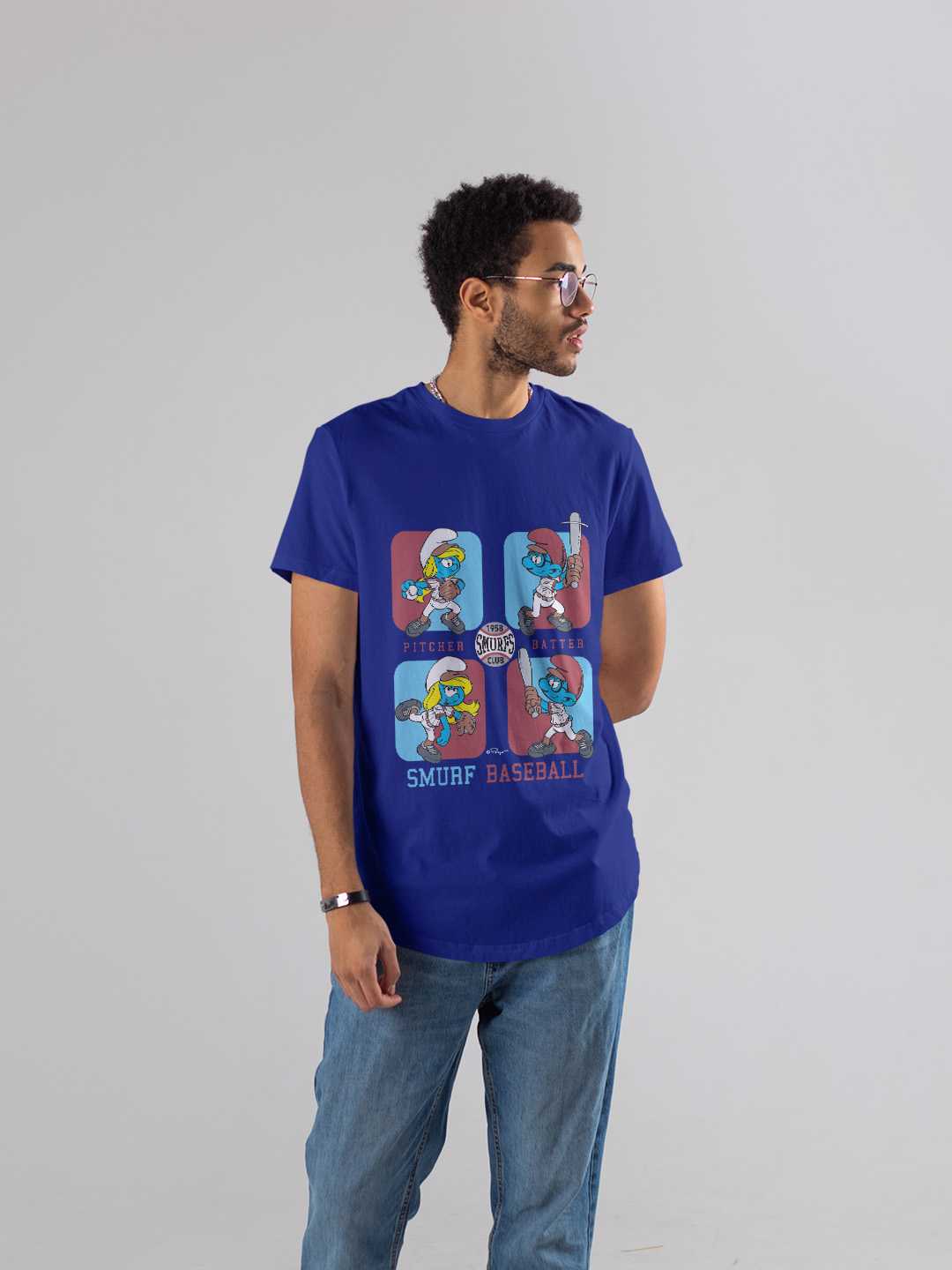 Smurfs Baseball Regular Graphic Tee