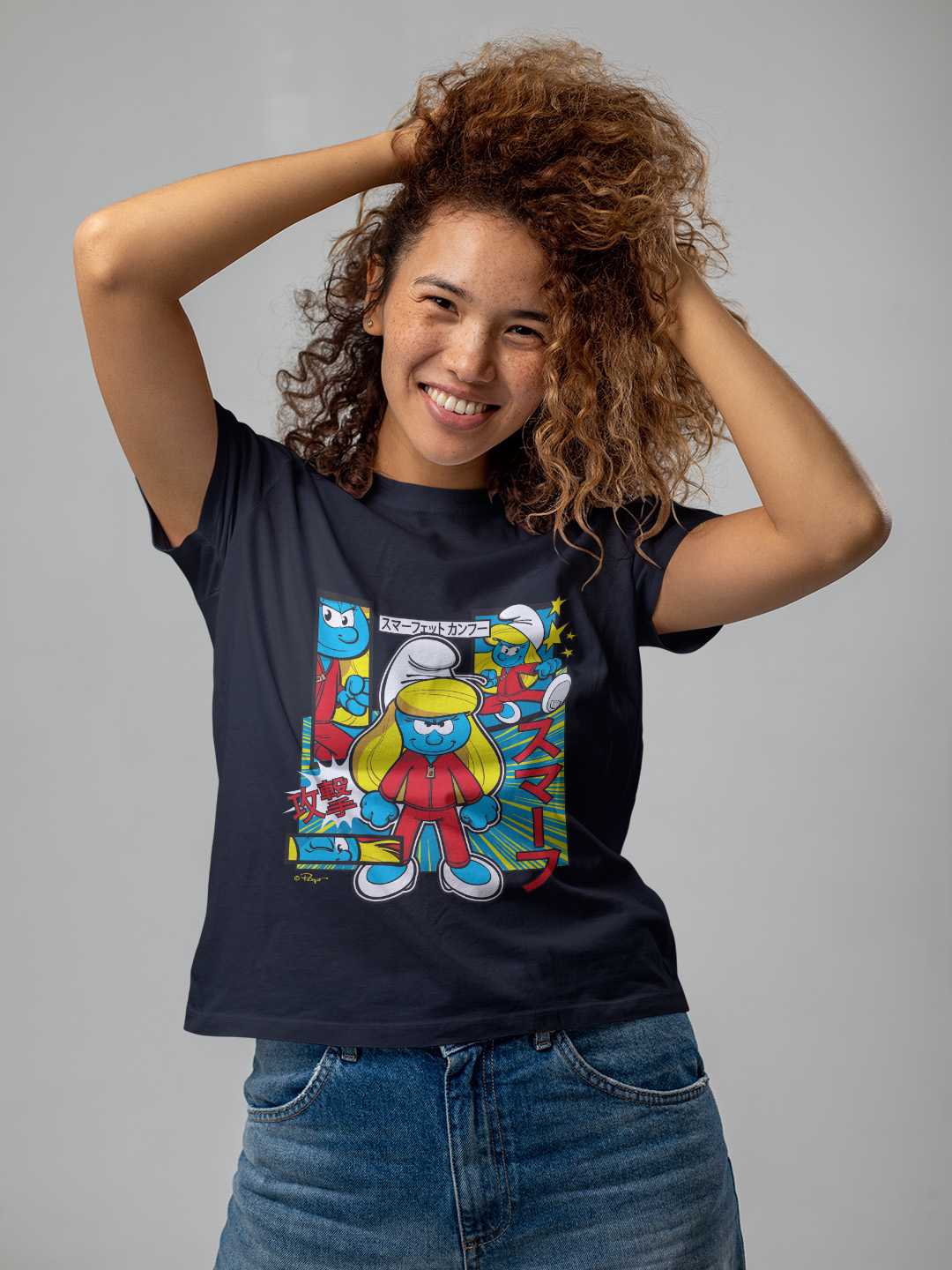 Smurfette Cute Kung Fu Unisex Regular Tee