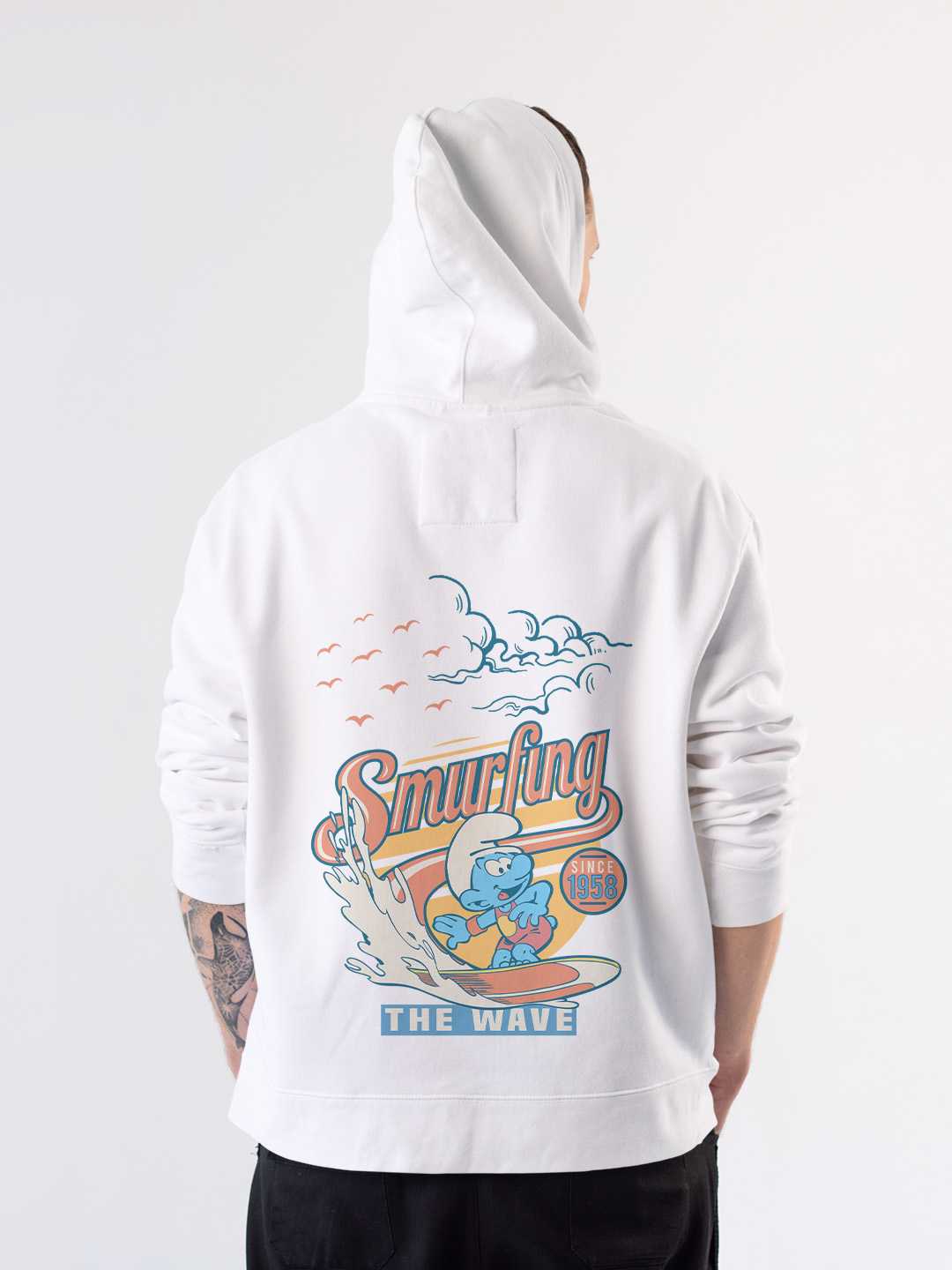 Sea Surf Smurfs Pullover Hoodie