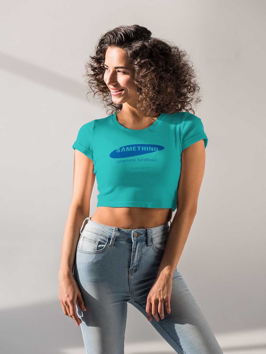 Samething Graphic Baby Tee