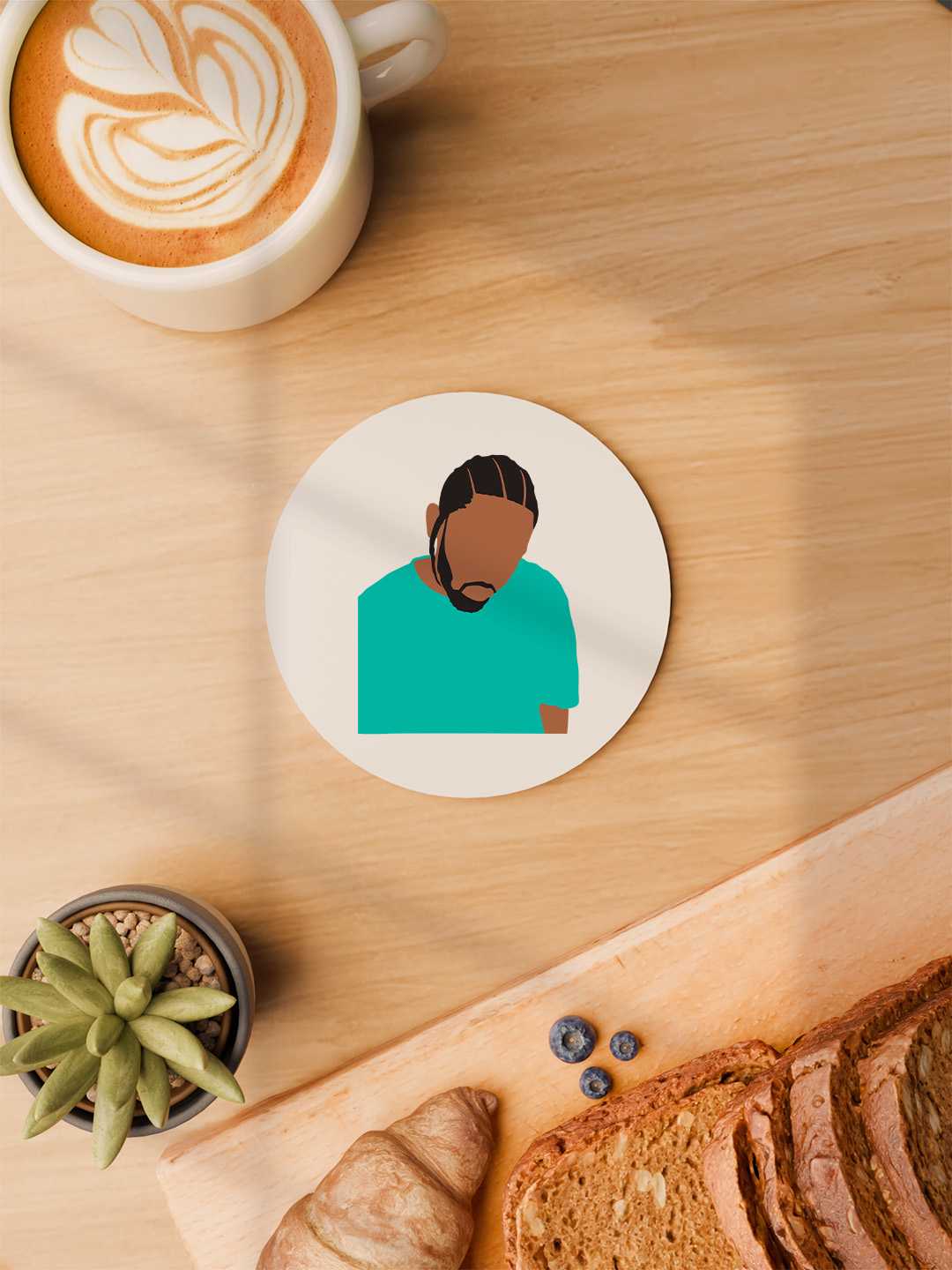 Kendrick Lamar Graphic Coasters - Pack of 6