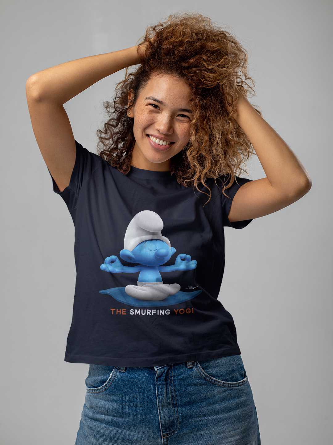 The Yogi Smurf Unisex Regular Tee