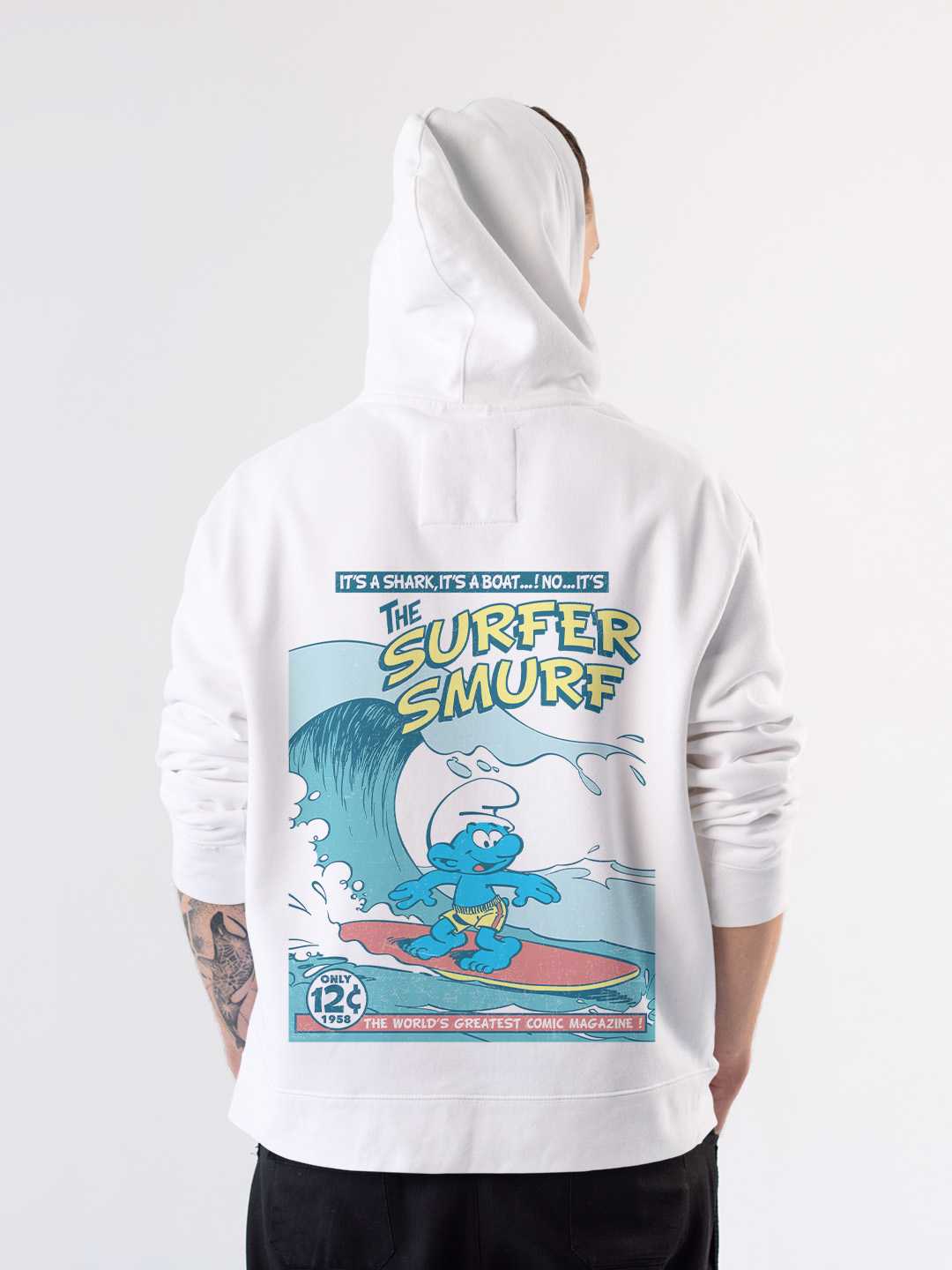 Surfer Smurfs Pullover Hoodie