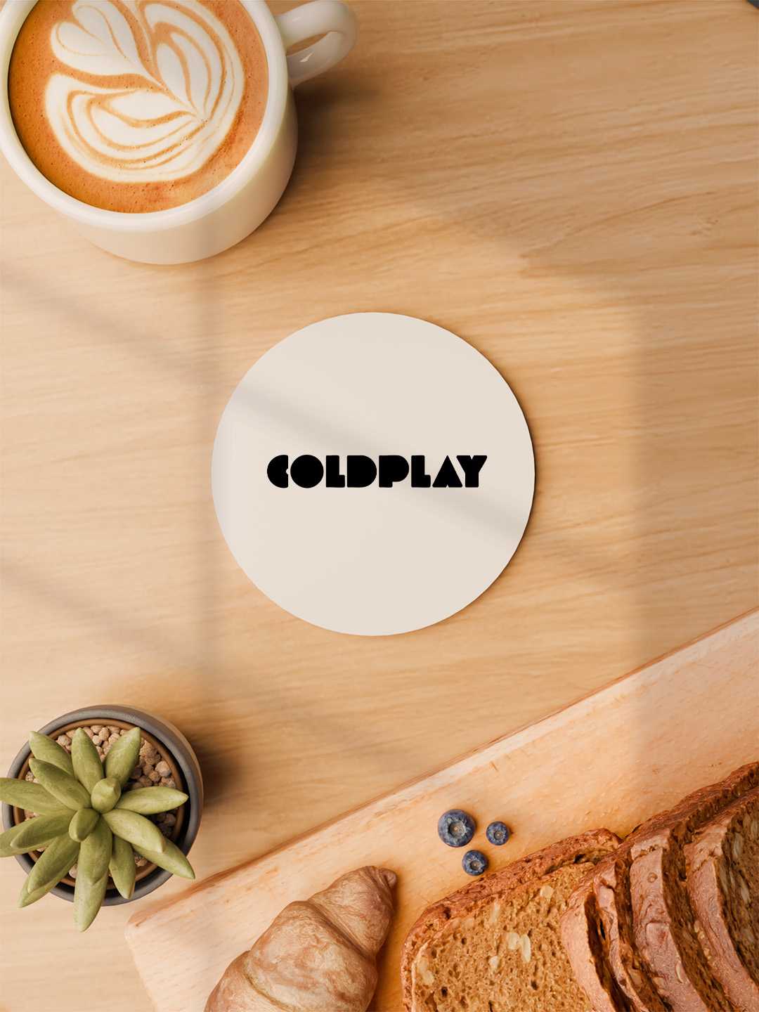 Coldplay Graphic Coasters - Pack of 6